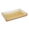 Tizo Design Elegant Lucite Tray, 12" x 8" Acrylic, Multiple