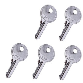 BLUESUNSOLAR 5PCS Ignition Keys 455 Key 7010698 without Key Ring Replacement for JLG 25RTS 33RTS 40RTS 400RTS 500RTS (5 PCS)