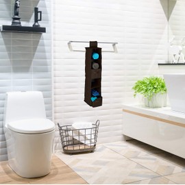 Relaxdays Fabric Hanging Shelf, 6 Compartments, 2 Drawers, for Dressing Room, HLP: Approx. 82 x 14.5 x 30 cm, brown, Cardboard, 30 x 14.5 x 82 cm