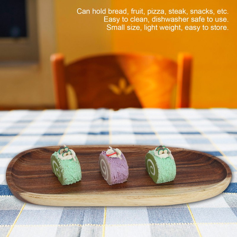 Irregular Wood Storage Tray Snack Fruit Organizer Table Accessories Fast