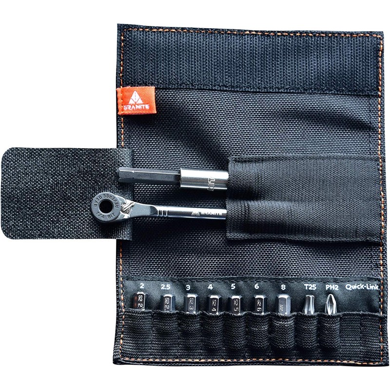 Rocknroll Mini Ratchet Bike Tool Kit with 9 Tool Bits,