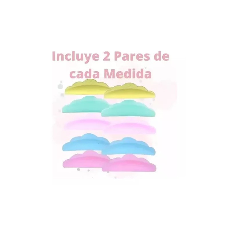 Mafab 10 Cepillos+ 5 Pares De Pads Para Lifting Extension