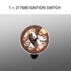 OTINUBEE 217680 Ignition Switch 4-Position, 5-Terminal Switch Stater with Handle