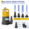 Acquaer 1/2HP Sump Pump, 2906GPH Submersible Water Pump for Water