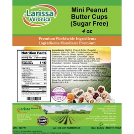 Mini Peanut Butter Cups (Sugar Free) (4 oz, ZIN: 525771)