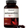 NatureBell Astaxanthin 12mg, 240 Softgels | Natural Antioxidant from Microalgae