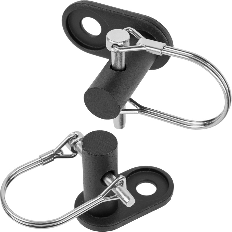 Bicycle Trailer Coupler, 2 Sets, Black, with Safety Splint, Suitable