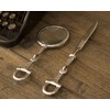 Vagabond House Pewter Equestrian Magnifier Metal Designer Desk Office Gift