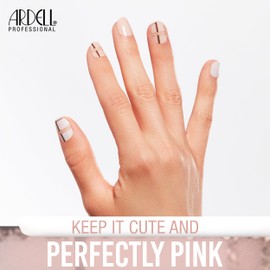Ardell Nail Strips - Pink Perfection, Easy to Apply Wraps, Stickers, No LED Lamp Needed with File and Wood Stick, Nail Kit, 1-Pack