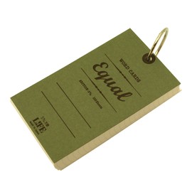 Word Cards 5 X 3 Equal Grid [Olive] (125 mm × 75 mm) p317b