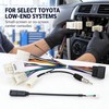 2-Pack Toyota Low-End Car Stereo Wiring Harness Cables, Multiple Vehicle-Specific