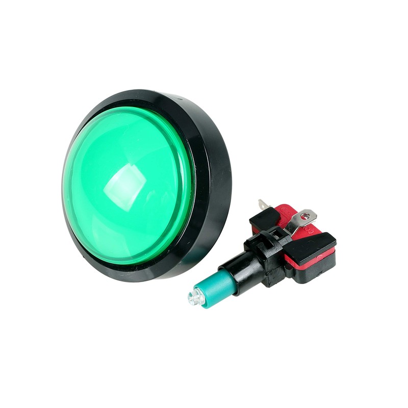 EG STARTS 5X New 60mm Dome Shaped LED Illuminated Push