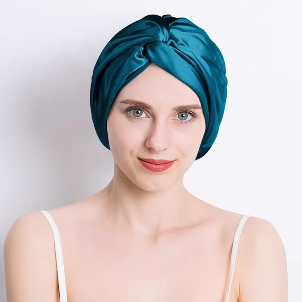 22 Momme 100% Mulberry Silk Bonnet for Women Hair Care,