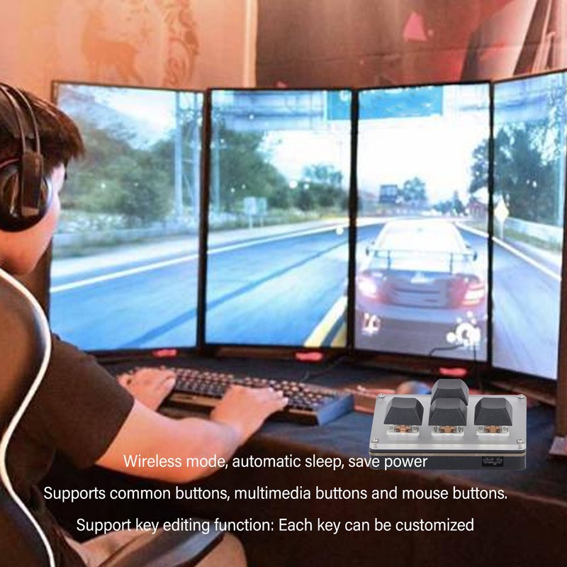 Type C Wireless Mechanical Keyboard 4 Key 2.4G USB BT