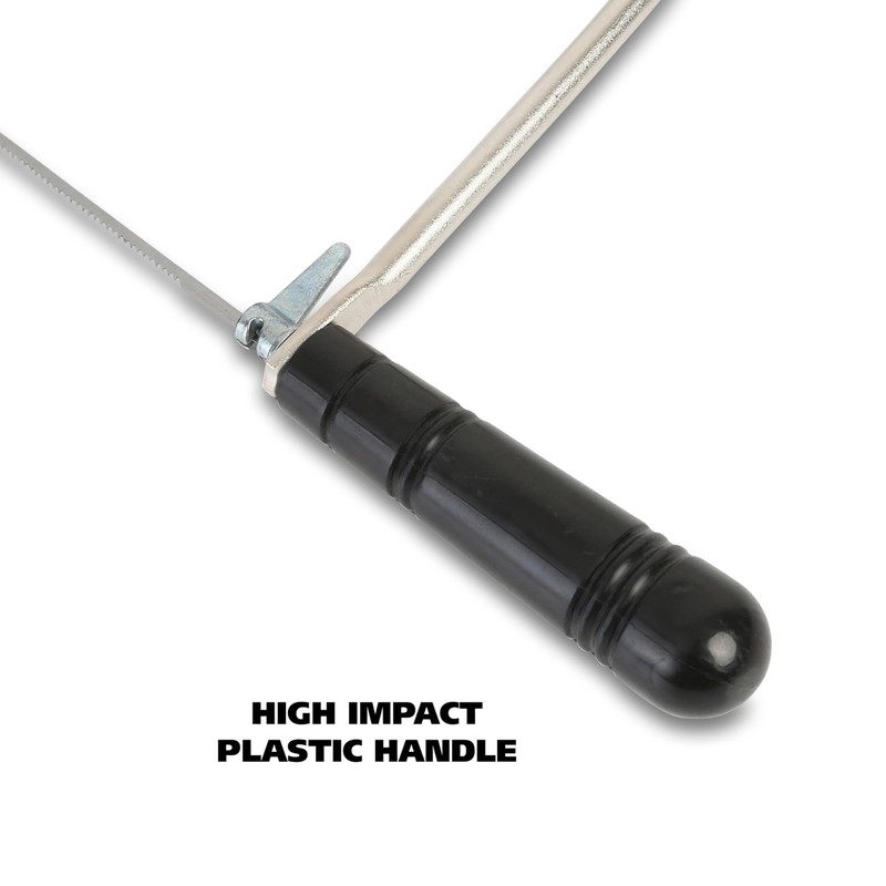 GreatNeck CP9 Coping Saw with Blades, 4-3/4 Inch, Adjustable 360°