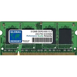 Global Memory 512MB DDR2 800MHz PC2-6400 200-Pin SODIMM Memory RAM for Intel IMAC Early 2008 20 Inch (2.4GHz, 2.66GHz) / 24 Inch (2.8GHz, 3.06GHz)