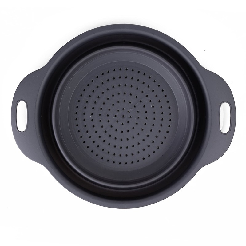 Zirbel Colander Foldable Set of 2 Pasta Strainer Space-Saving