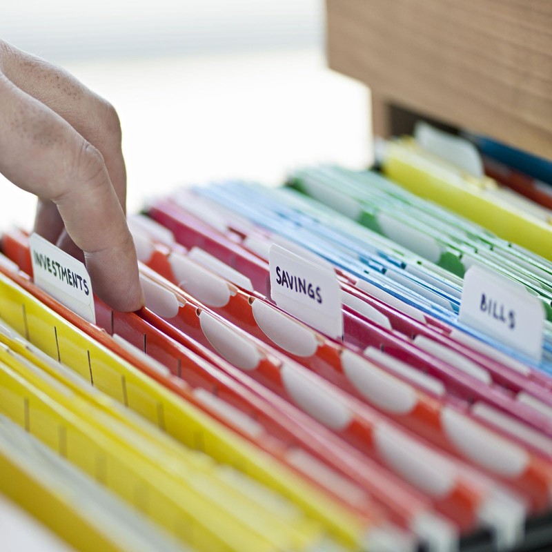 PATIKIL 3 Inch File Folder Tabs, 24pcs Hanging File Tabs