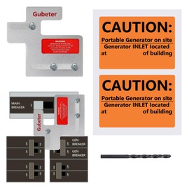 Generator Interlock Kit Compatible with Eaton Cutler Hammer Generator BR and CH Series 150 or 200 Amp Panel, 1 1/4–1 7/16" Spacing Between Main Breaker and Generator Circuit Breakers