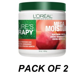 L'Oréal L'OREAL  Nature's Therapy  Mega Moisture Hair Creme 16 oz Pack of 2