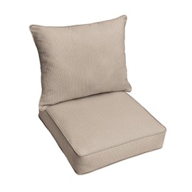 Sorra Home 23 in x 27 in x 5 in Deep Seating Pillow Corded Cushion Set, Standard, Tan 5 Pound