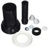 CORNAT CKAG80 WC Connecting Set f.Wall-h.WC DN80, Black, DN 90