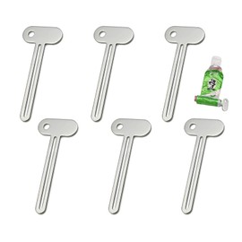 Thoquene Pack of 6 Tube Squeezers for All Tubes Toothpaste, Tube Squeezer Stainless Steel, Tube Press (Silver)