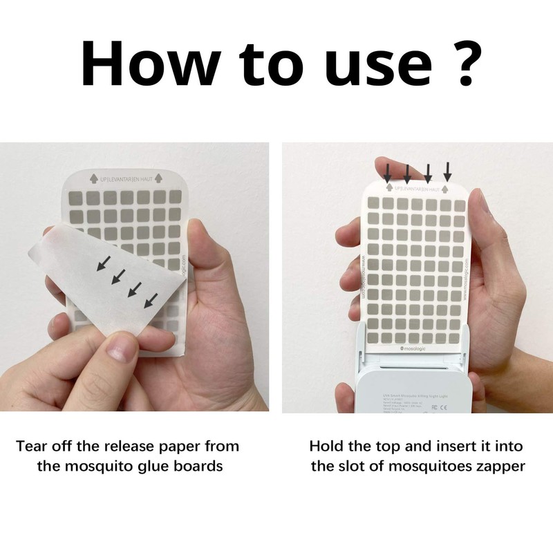 Mosalogic Sticky Card Plug Refill Replacement Glue Cards for Flying