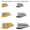 OEMTOOLS 22238 6 Piece SAE and Metric Socket Tray Set,