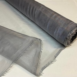 Space Grey 1 Meter Pack Plain Sheer Lightweight Organza Voile Drape Curtain, Wedding, Chair Sash Fabric 150cm Wide