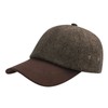 BOTVELA Wool Baseball Cap for Men Adjustable Unstructured Tweed Hat