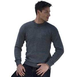 Gamboa - Alpaca Jumper for Men - Classic Jumper - Grey(Size: XL)