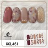 COLORBIRD Nail Stickers Autumn/Winter B Peel-and-Stick Manicure Cute Flower Sheer