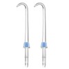 2Pcs Curved Replacement Heads for Flosser,Refill Heads Compatible with Water