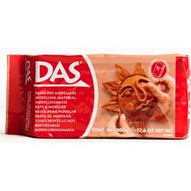 Terracotta 500g Block Das Air Drying Modelling Clay Craft Pottery Design by DAS