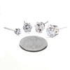 JewelrieShop Earrings for Women Studs Set Stainless Steel CZ Earing
