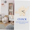 Operitacx Dinosaur Decorative Wall Clock Silent Alarm Clock for Bedroom