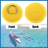 A ABSOPRO 4pcs 11cm Yellow D Ring Patch Pad PVC