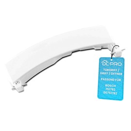 DL-pro Door Handle White with Axles for Bosch 751782 00751782 Logixx 8 EcoLogixx 8 Series 6 Handle Door Opener for Washing Machine Door