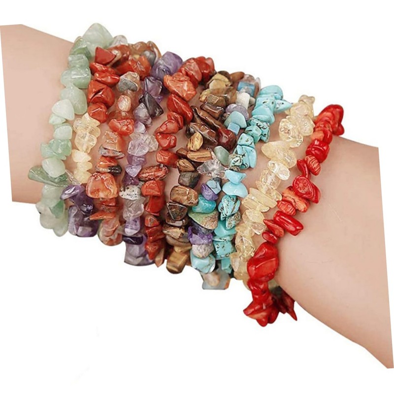 LALAFINA 15-Grid DIY Jewelry Supplies Kit Boxed Stone Beads Necklace