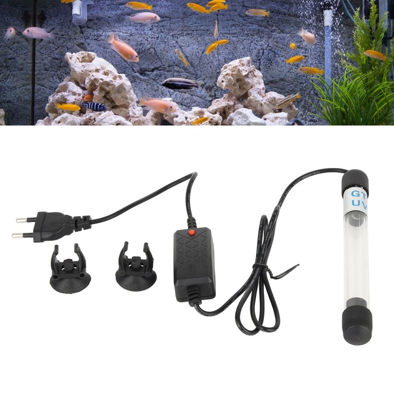 Aquarium Submersible Clean Light UV Sterilizer Green Algae Clean Lamp