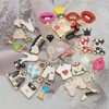 Julie Wang 100Pcs Enamel Charms Fashion Women Lipstick Purse High