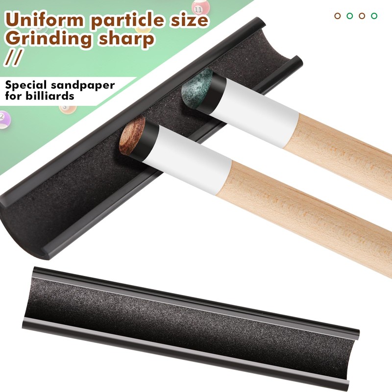 Sinsilvie 12 PCS Screw on Pool Cue Tips Replacement Kit