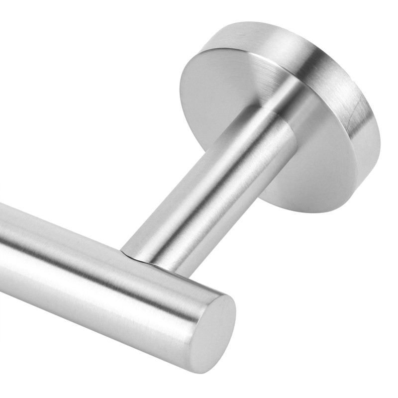 Stainless Steel Single Rod Towel Rack Round Base Bathroom Bedroom