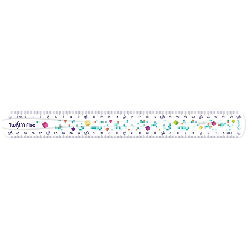 Maped - Twist'N Flex Flat Ruler - Unbreakable School Ruler