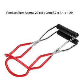 Canning Jar Lifter,Home Canning Supplies Include Jar Lifter Tongs with Grips and Wide-Mouth Funnel(red)