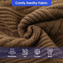 ASENKU XXL Dog Sweater, Dog Sweaters for Extra Large Dogs,Pet Sweatshirt Apparel Turtleneck Pullover Winter Dog Outfits for Pitbull, Labrador Retriever(Coffee, 2XL)