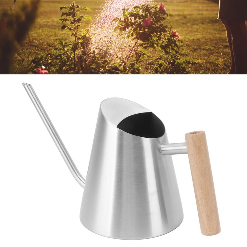 Watering Can with Long Spout Rustproof Stainless Steel Watering Pot