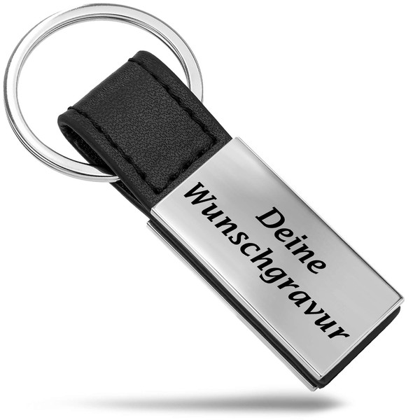Mister Boncuk® Classy Keyring with Engraving | Free Personalised Keyring