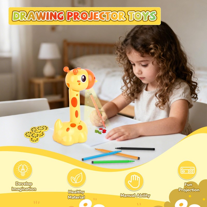 Giraffe Drawing Projector for Kids with 72 Templates Kids Drawing